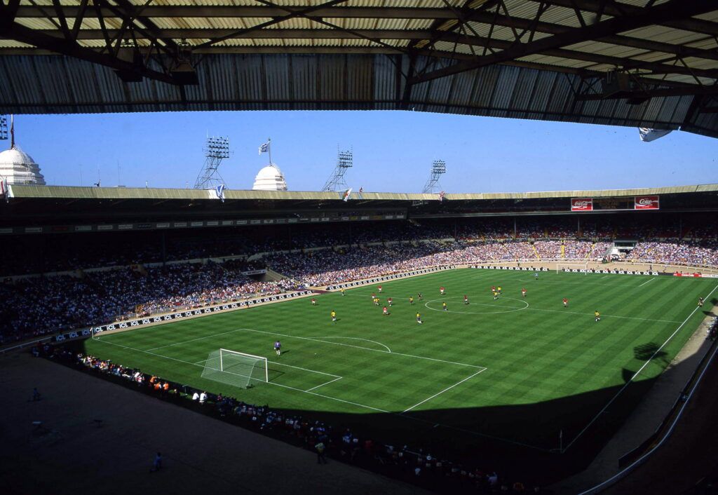 El estadio de Wembley original.
