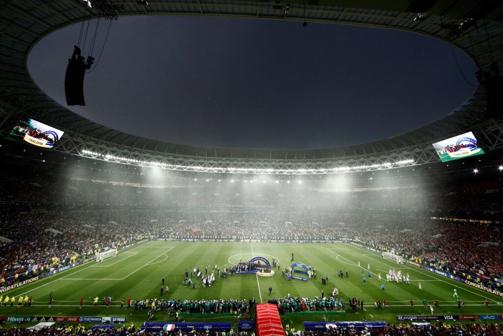 El estadio Luzhniki alberga la final de la Copa del Mundo 2018.