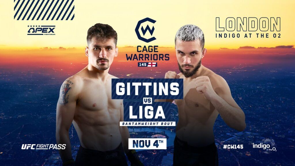 Poster for Cage Warriors Gittins vs Liga