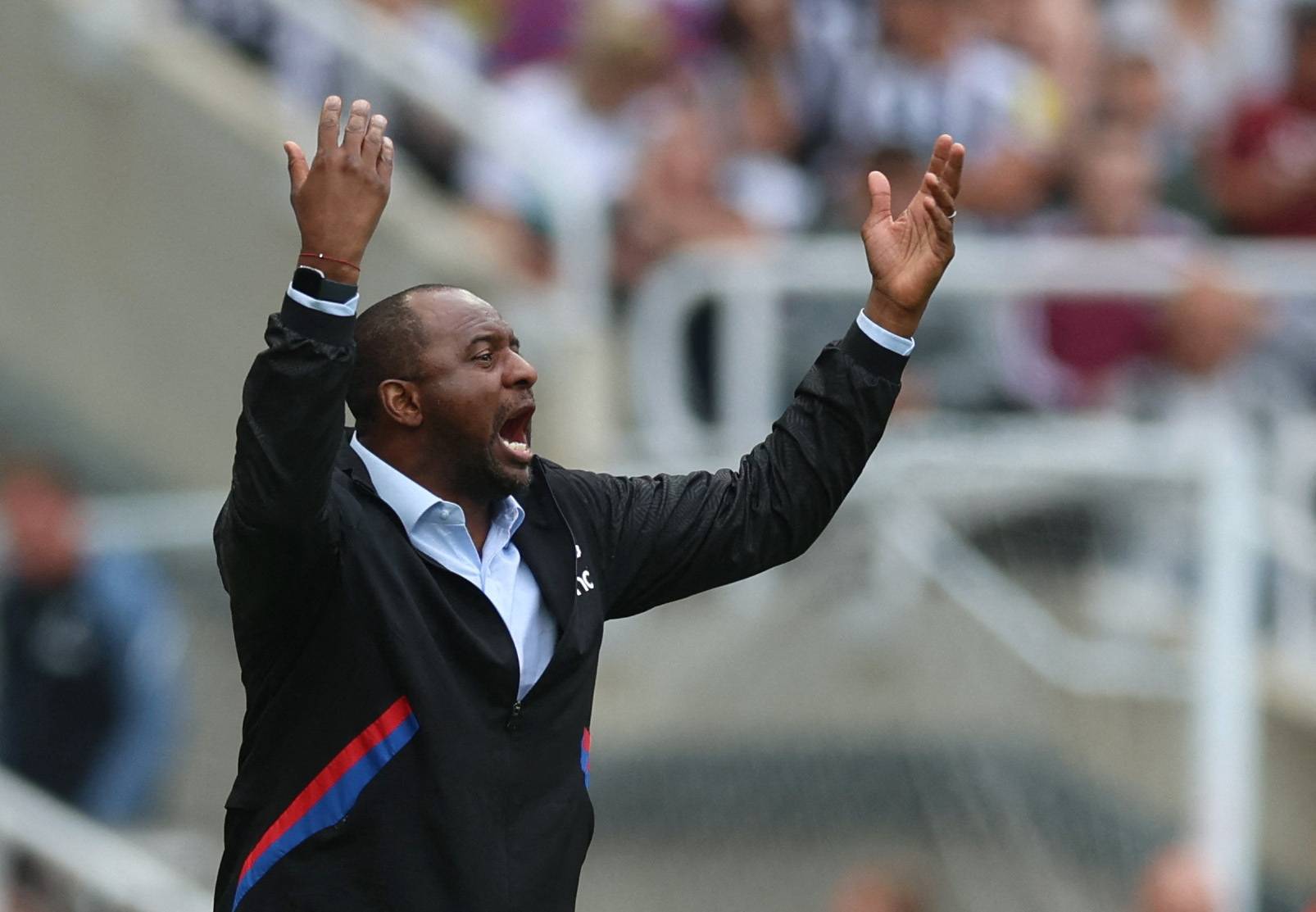 Crystal Palace manager Patrick Vieira during Newcastle game