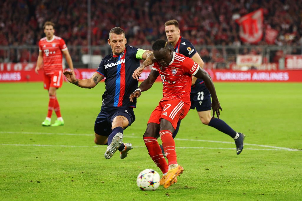Sadio Mane in action for Bayern Munich