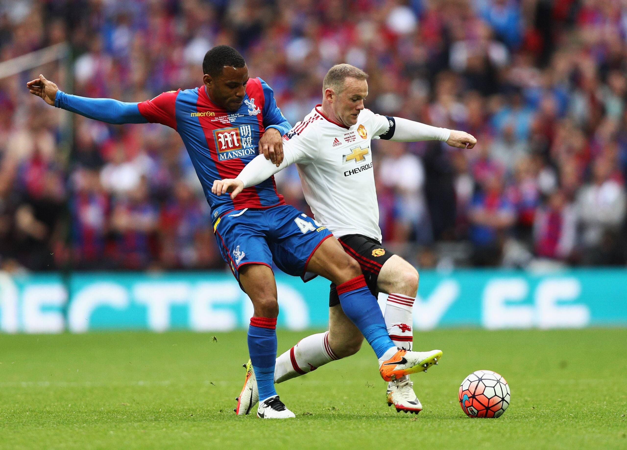 Wayne Rooney in action vs Crystal Palace
