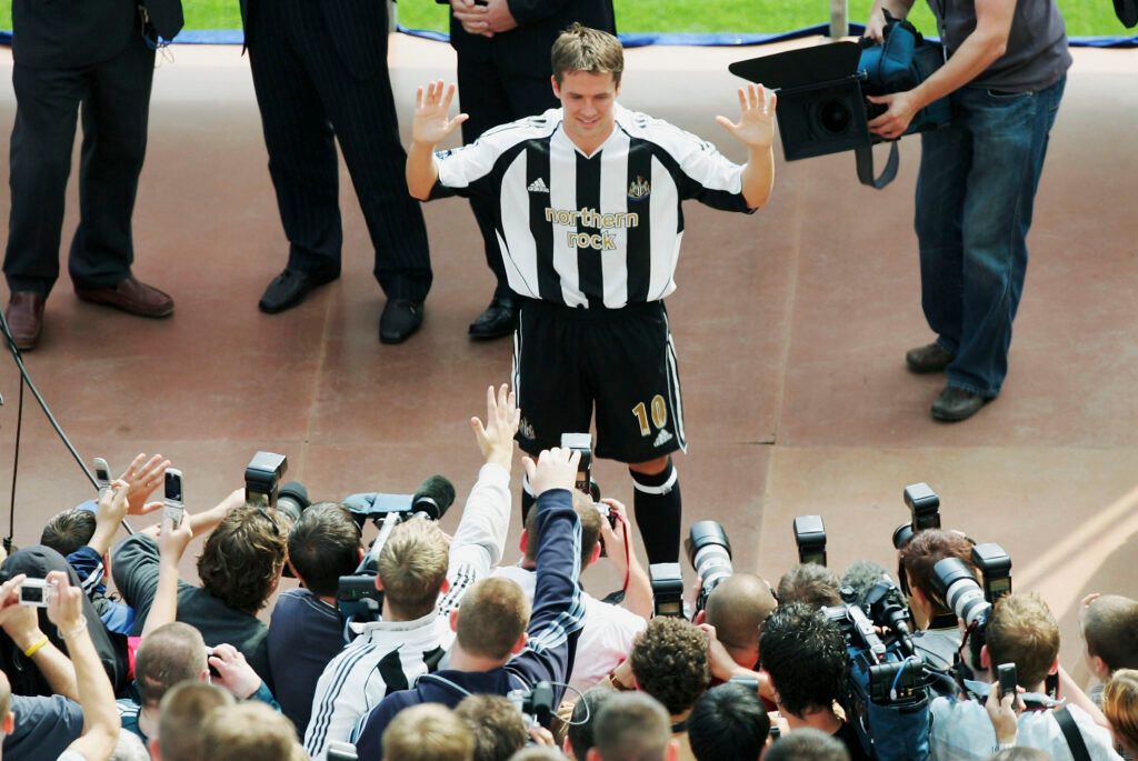 Michael Owen when he signed for Newcastle