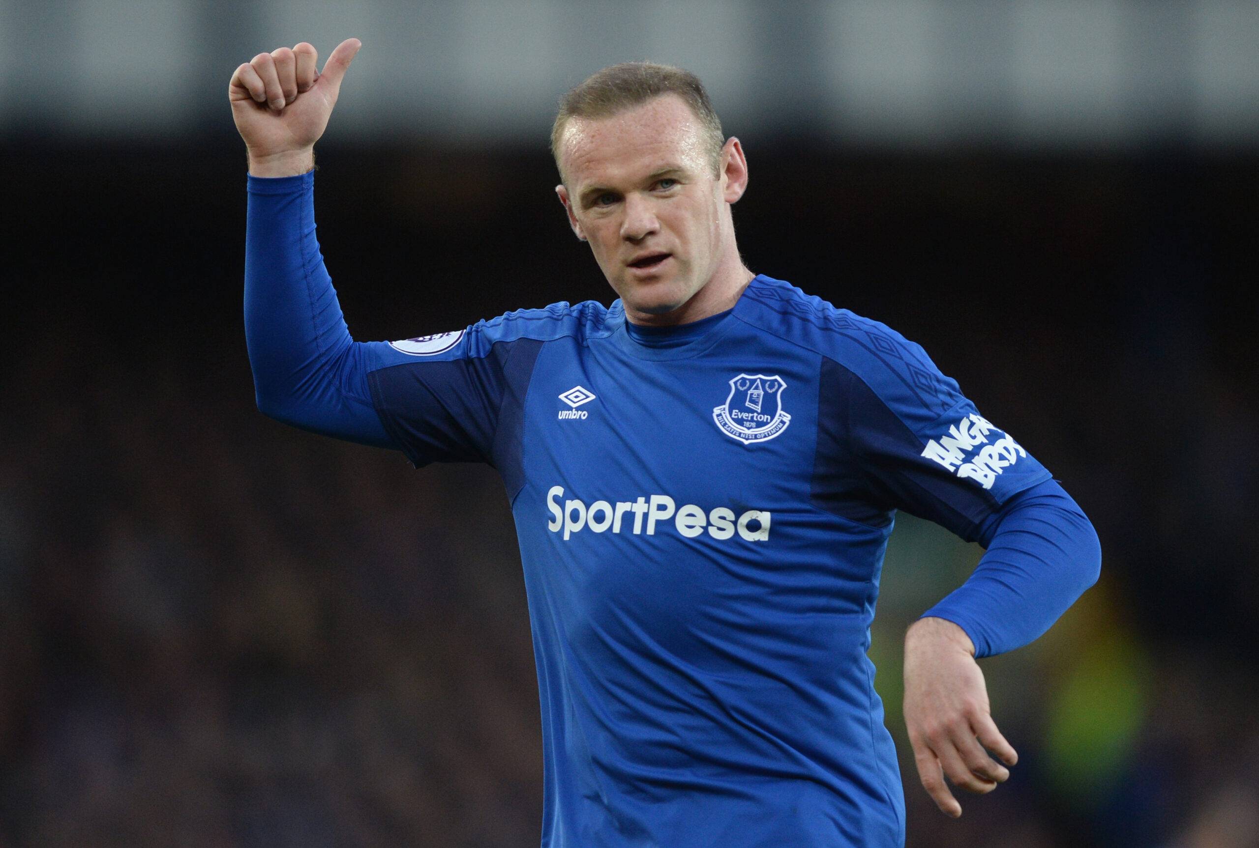 Wayne Rooney in action for Everton
