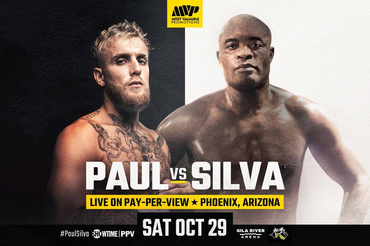 Poster for Jake Paul vs Anderson Silva