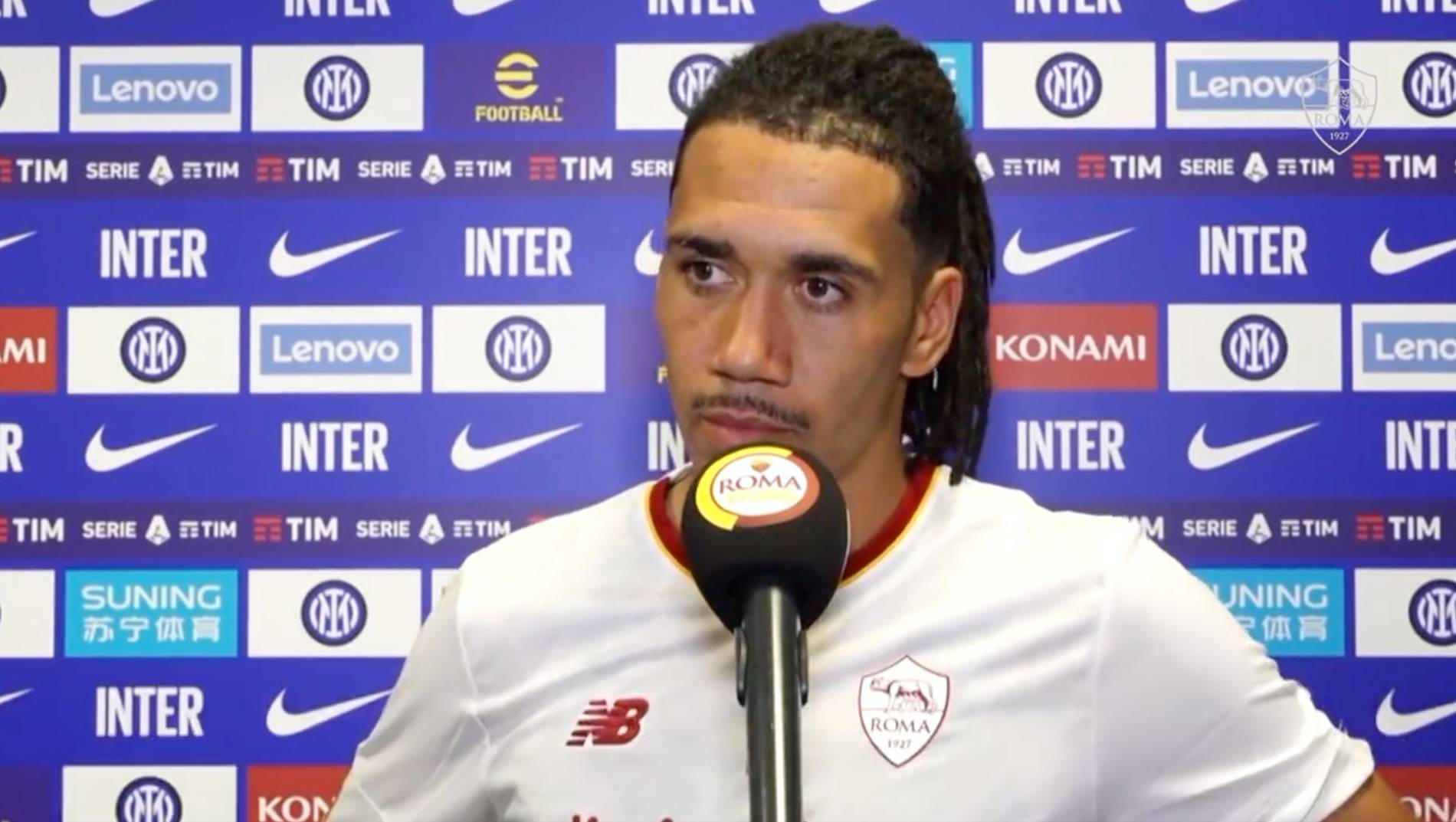 Chris Smalling post-match interview in Italian