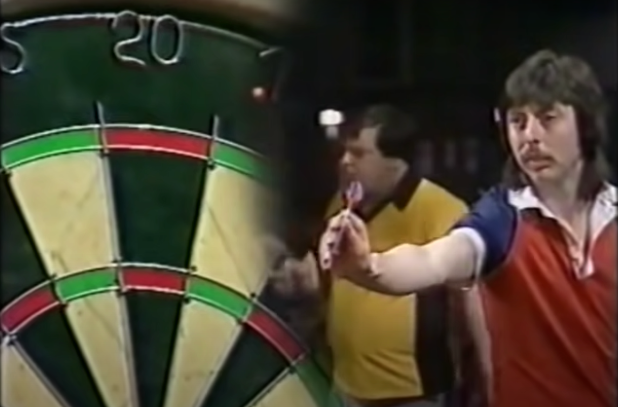 World's slowest darts throw: Terry Down's technique was excruciating to watch