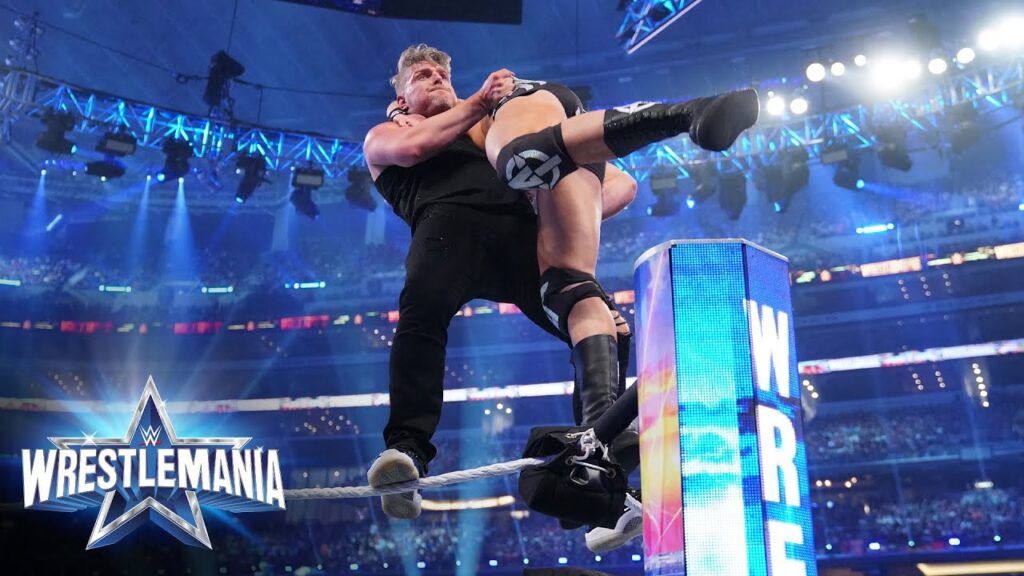 Pat McAfee defeated Austin Theory at WrestleMania 38
