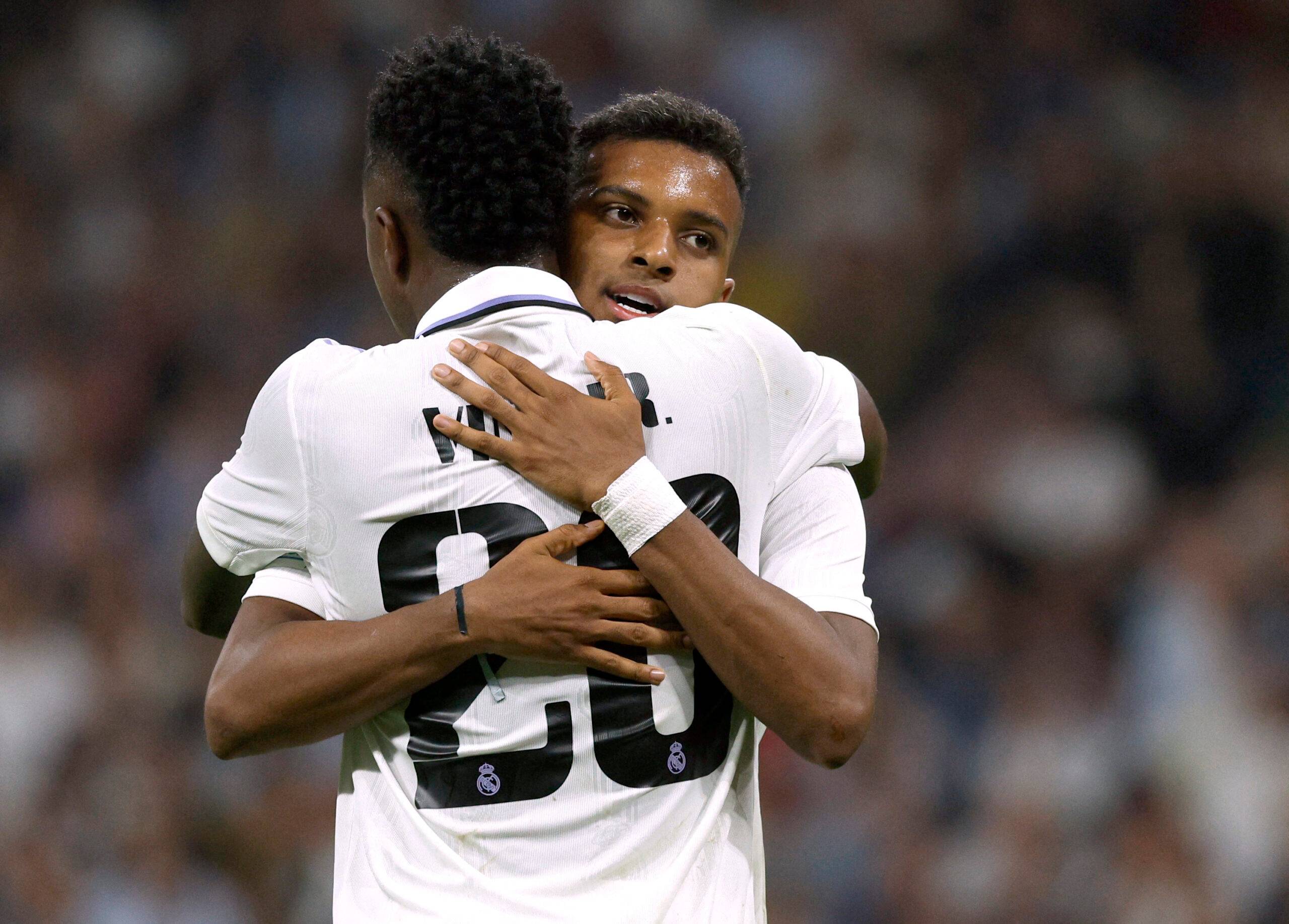 Rodrygo and Vinicius in action for Real Madrid