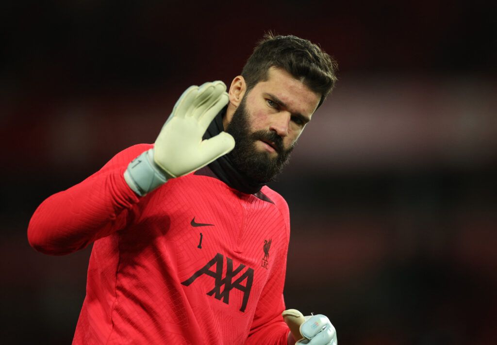 Alisson in action for Liverpool