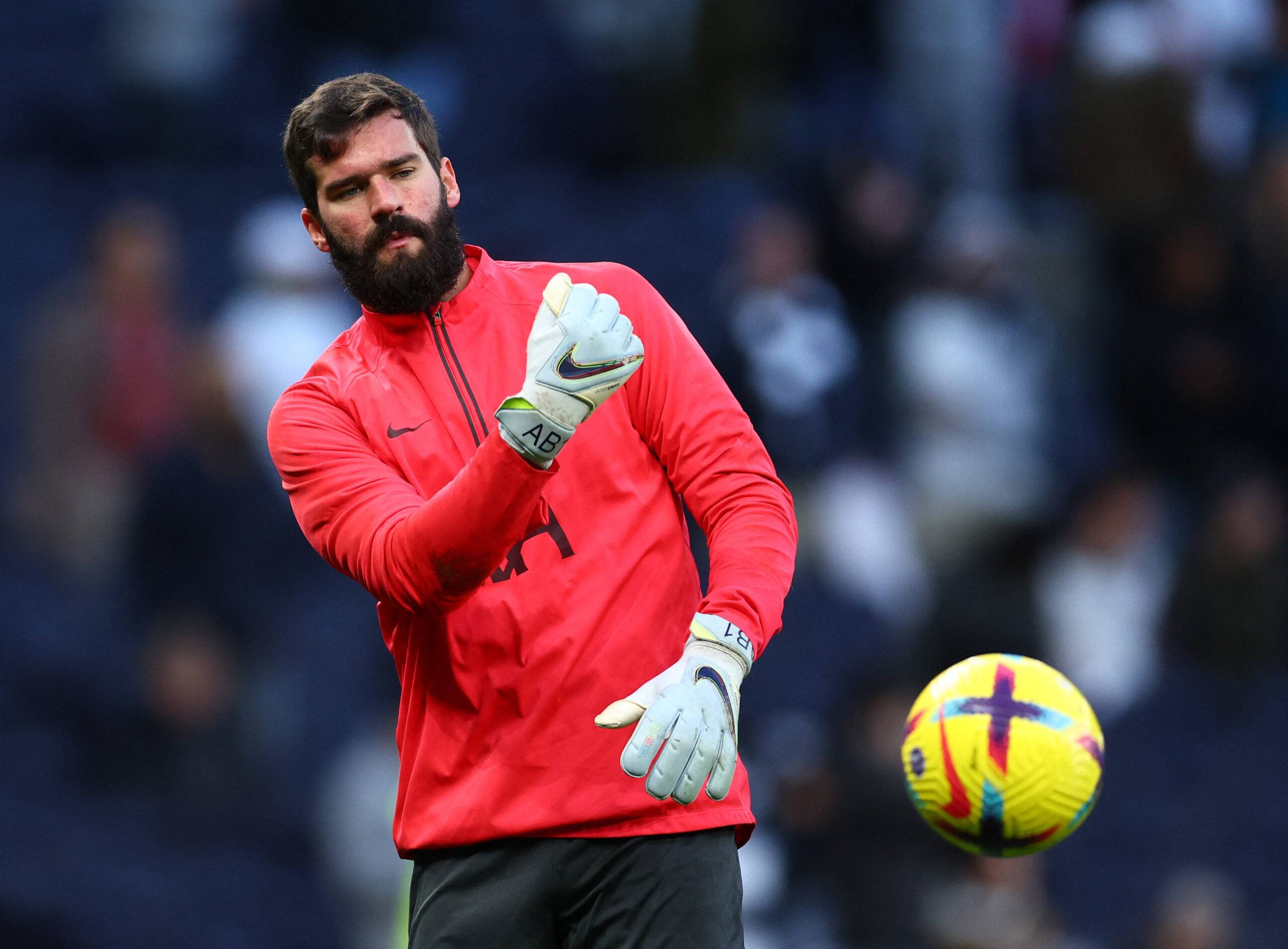 Alisson in action for Liverpool