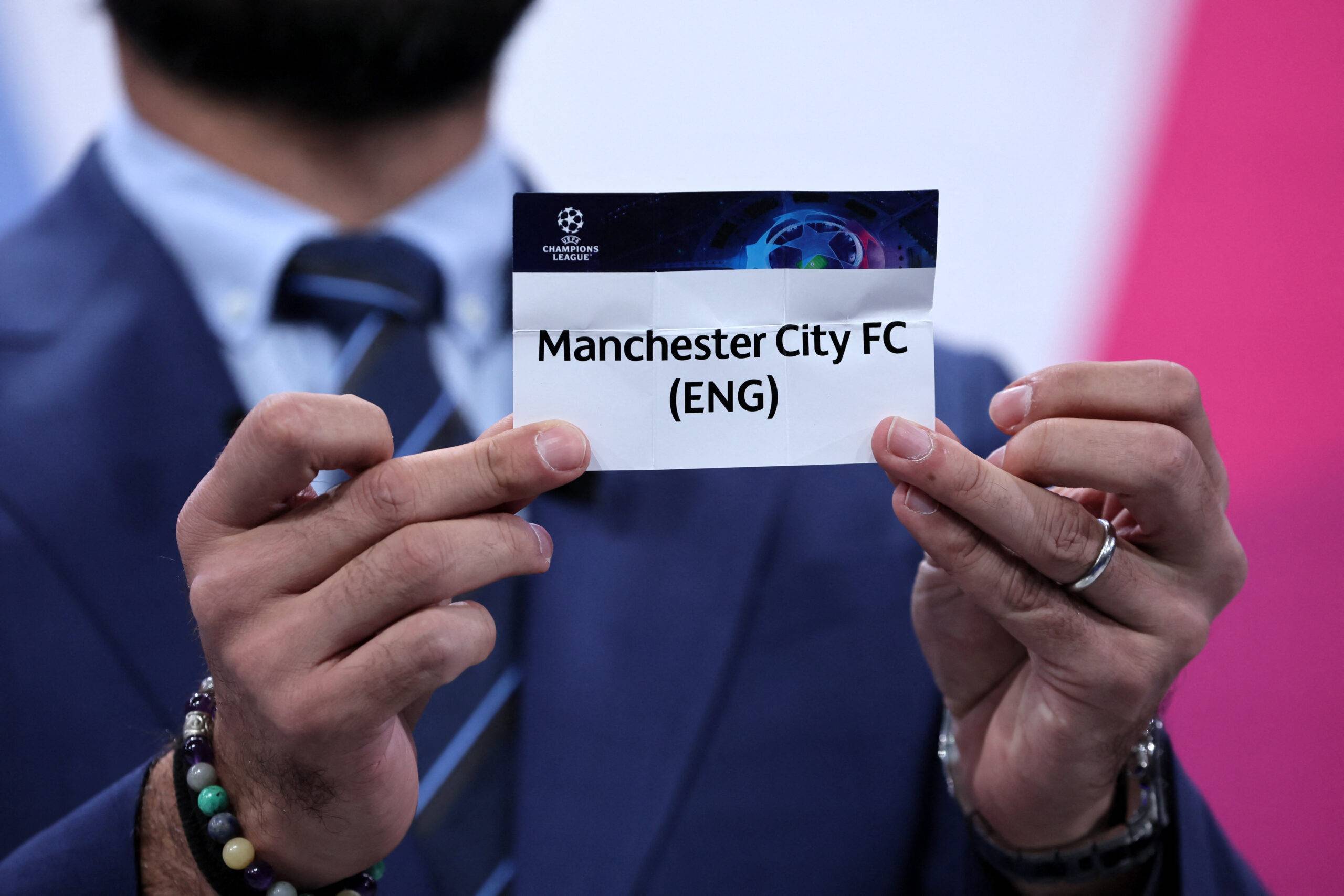 Man City are drawn in the Champions League