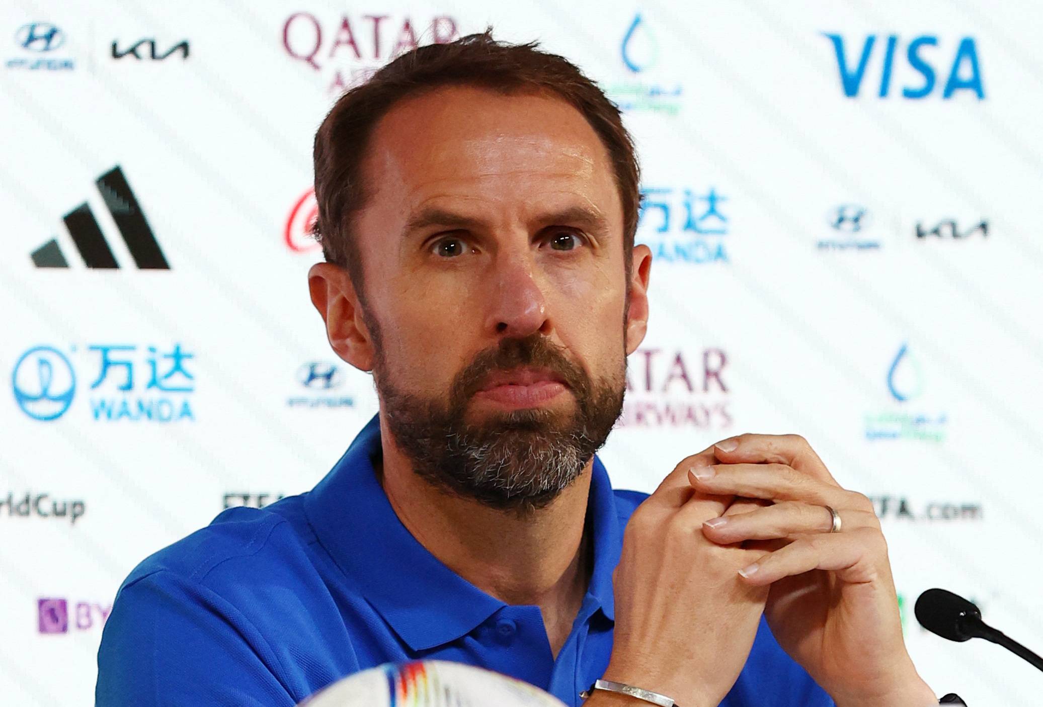 Southgate during an England press conference.