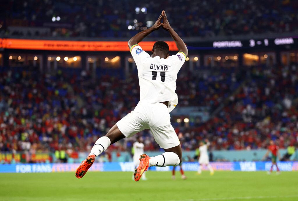 Osman Bukari did Cristiano Ronaldo's celebration after scoring in Portugal vs Ghana