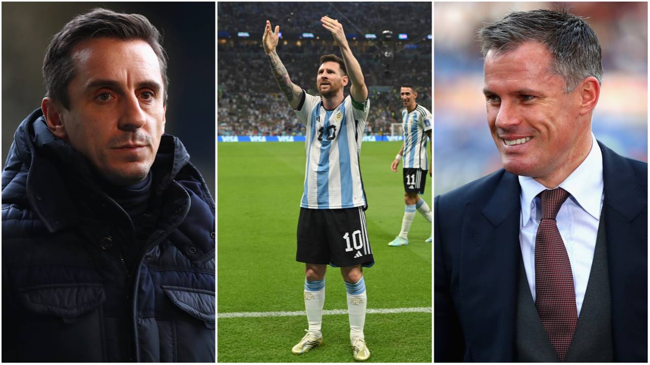 Jamie Carragher shows no mercy to Gary Neville after Twitter exchange following Messi comments