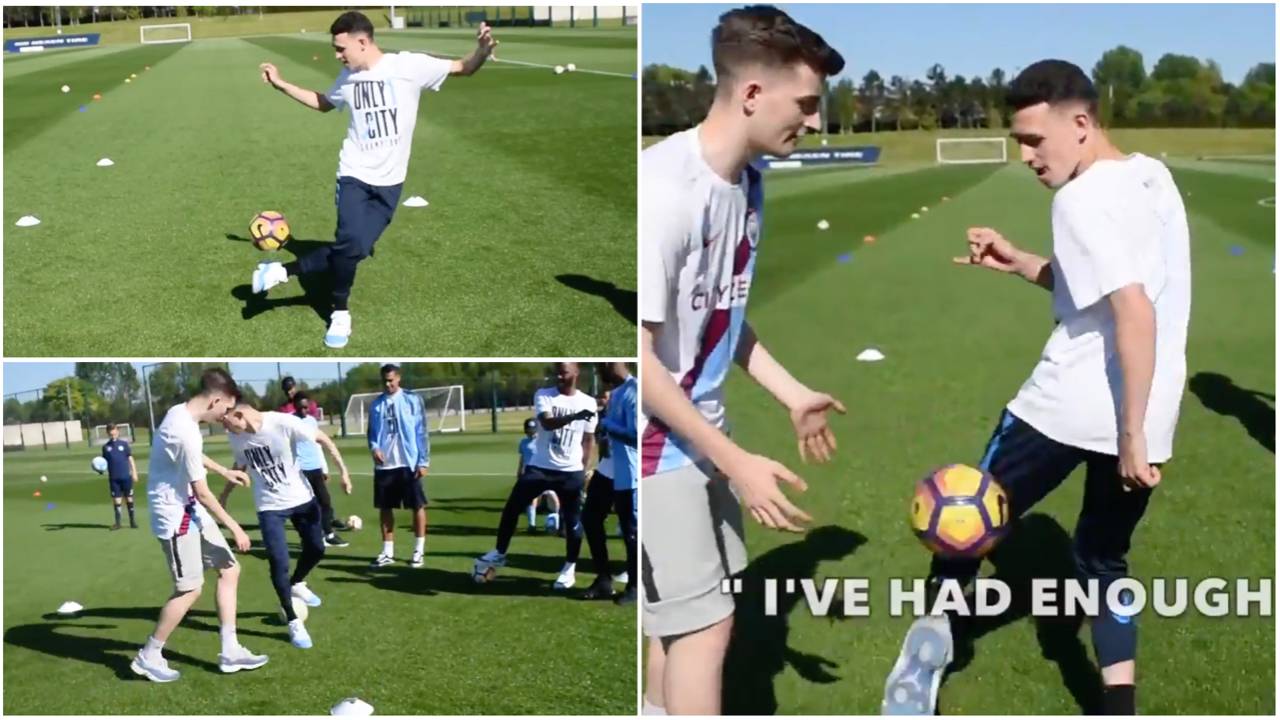 Man City players once put Phil Foden forward to take on champion freestyler who beat Leroy Sane