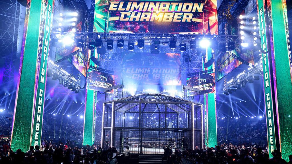 Formation of WWE Elimination Chamber in Saudi Arabia