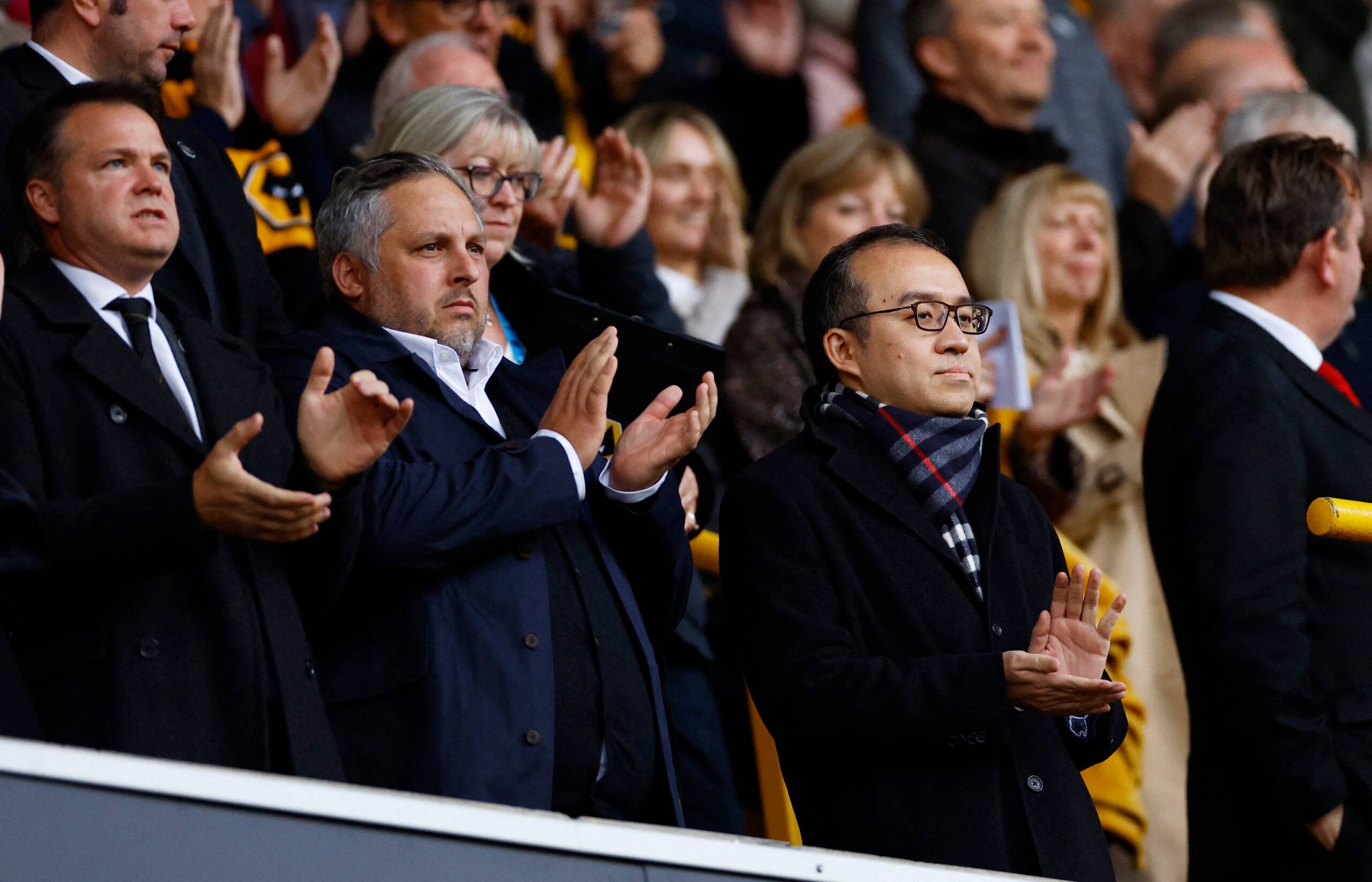 Fosun Group chairman Guo Guangchang in the stands at Wolves vs Nottingham Forest