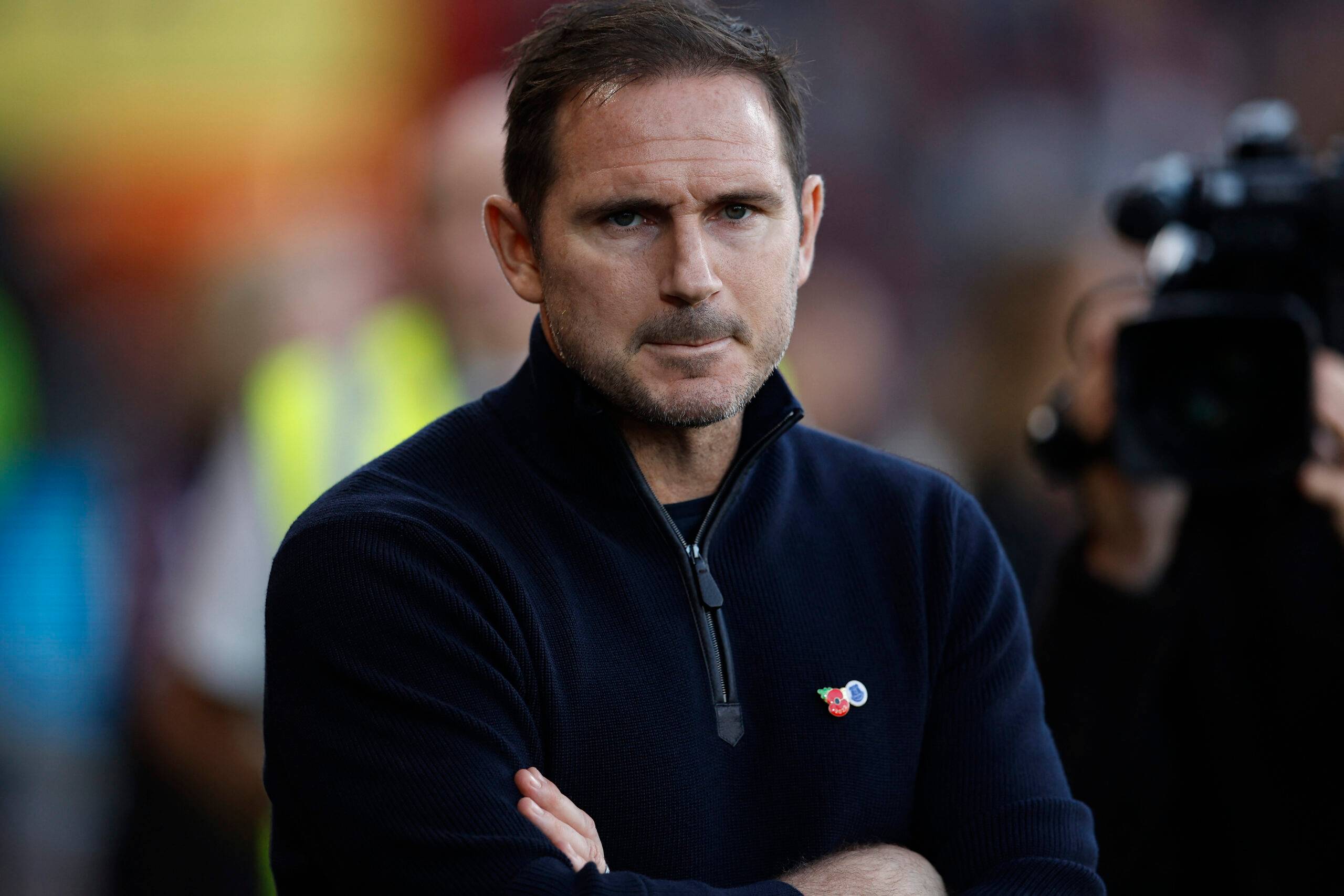 Frank Lampard on the touchline before AFC Bournemouth against Everton