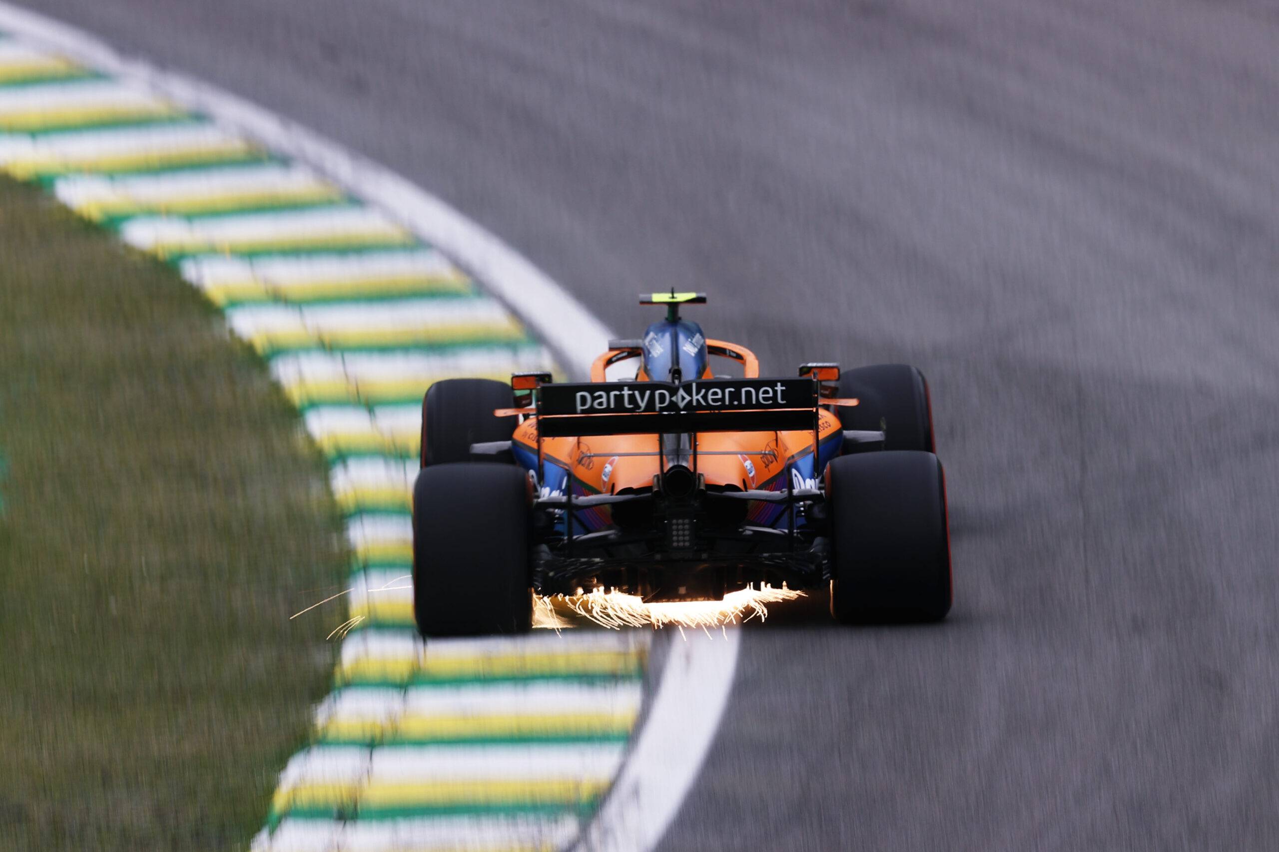 Lando Norris' McLaren at the Brazilian GP