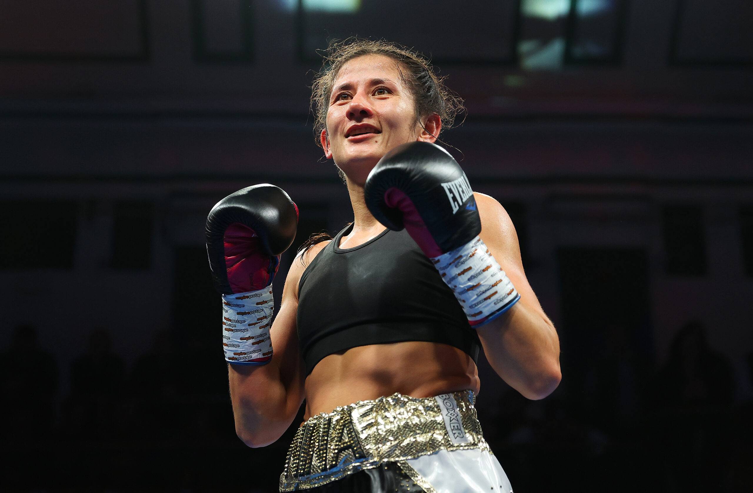 Britain's remarkable new boxing world champion Nina Hughes