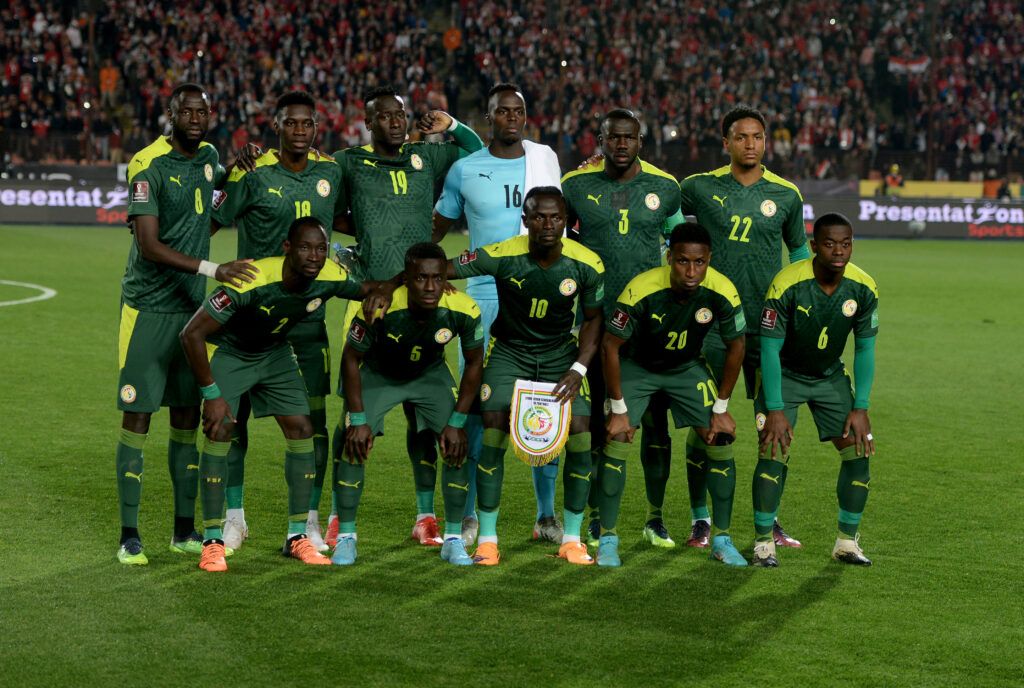 Senegal staat opgesteld tussen Egypte en Senegal in de kwalificaties van de FIFA World Cup Qatar 2022. 
