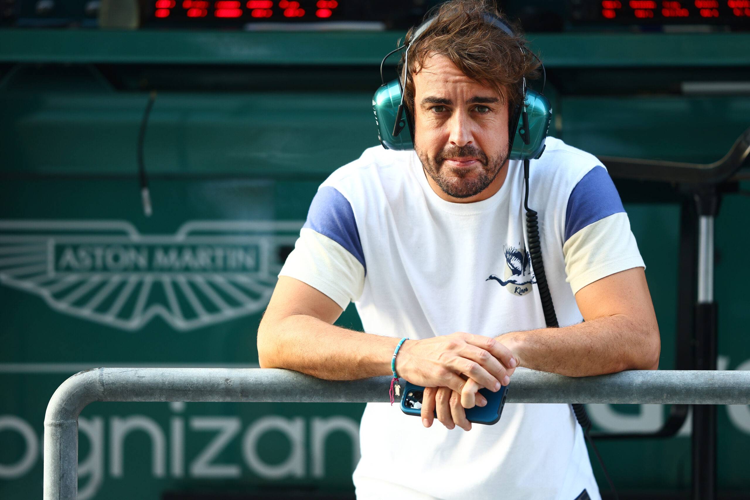 Fernando Alonso at Aston Martin at the Abu Dhabi post-season test