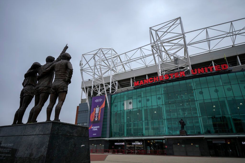 A general view of Old Trafford Stadium, the home of Manchester United Football Club 