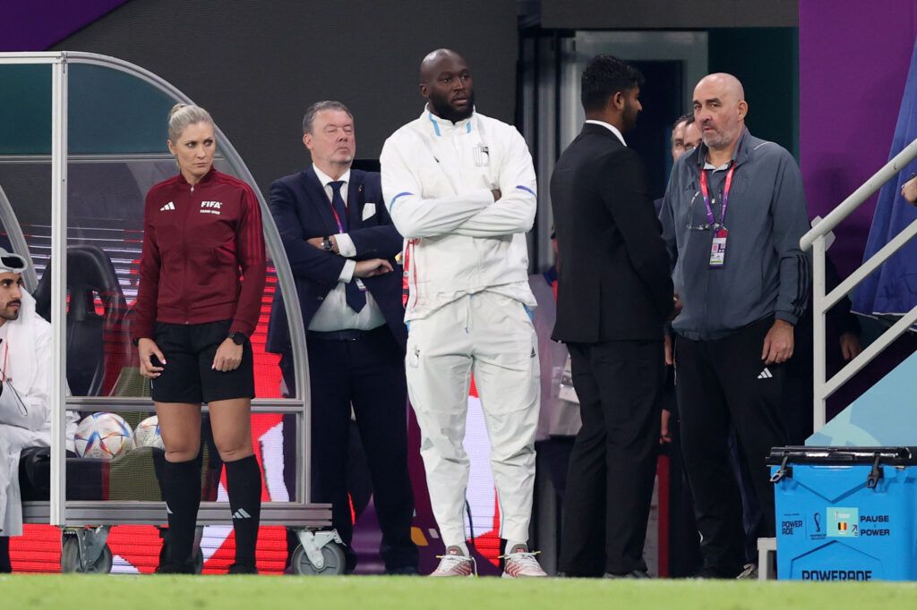 Romelu Lukaku of Belgium is seen during during the FIFA World Cup Qatar 2022