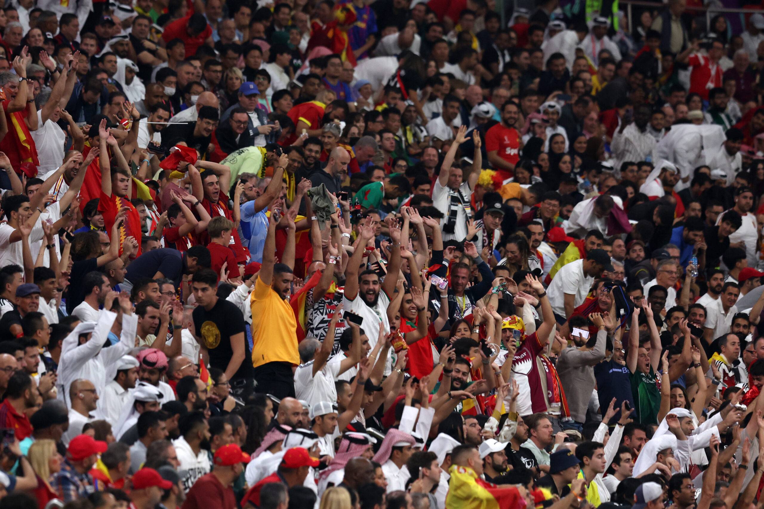 Fans watch the World Cup in Qatar