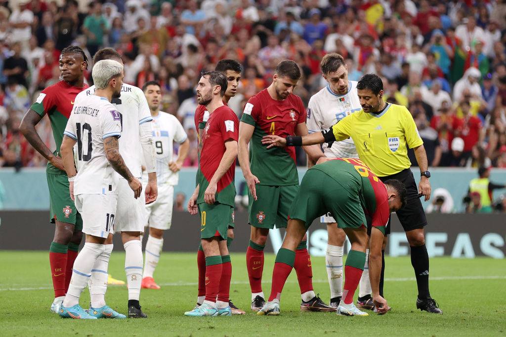 Portugal were incorrectly given a penalty vs Uruguay, per football's lawmakers