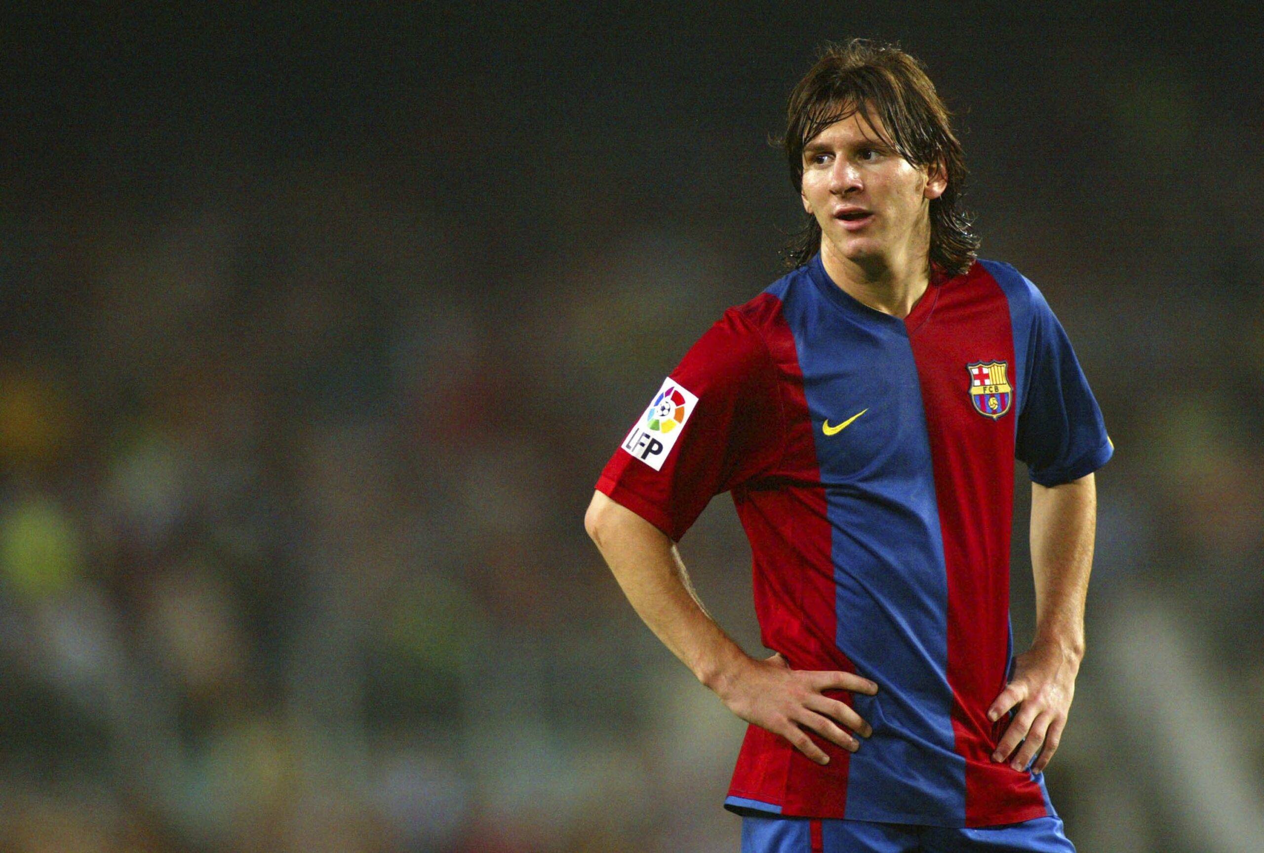 Leo Messi of Barcelona