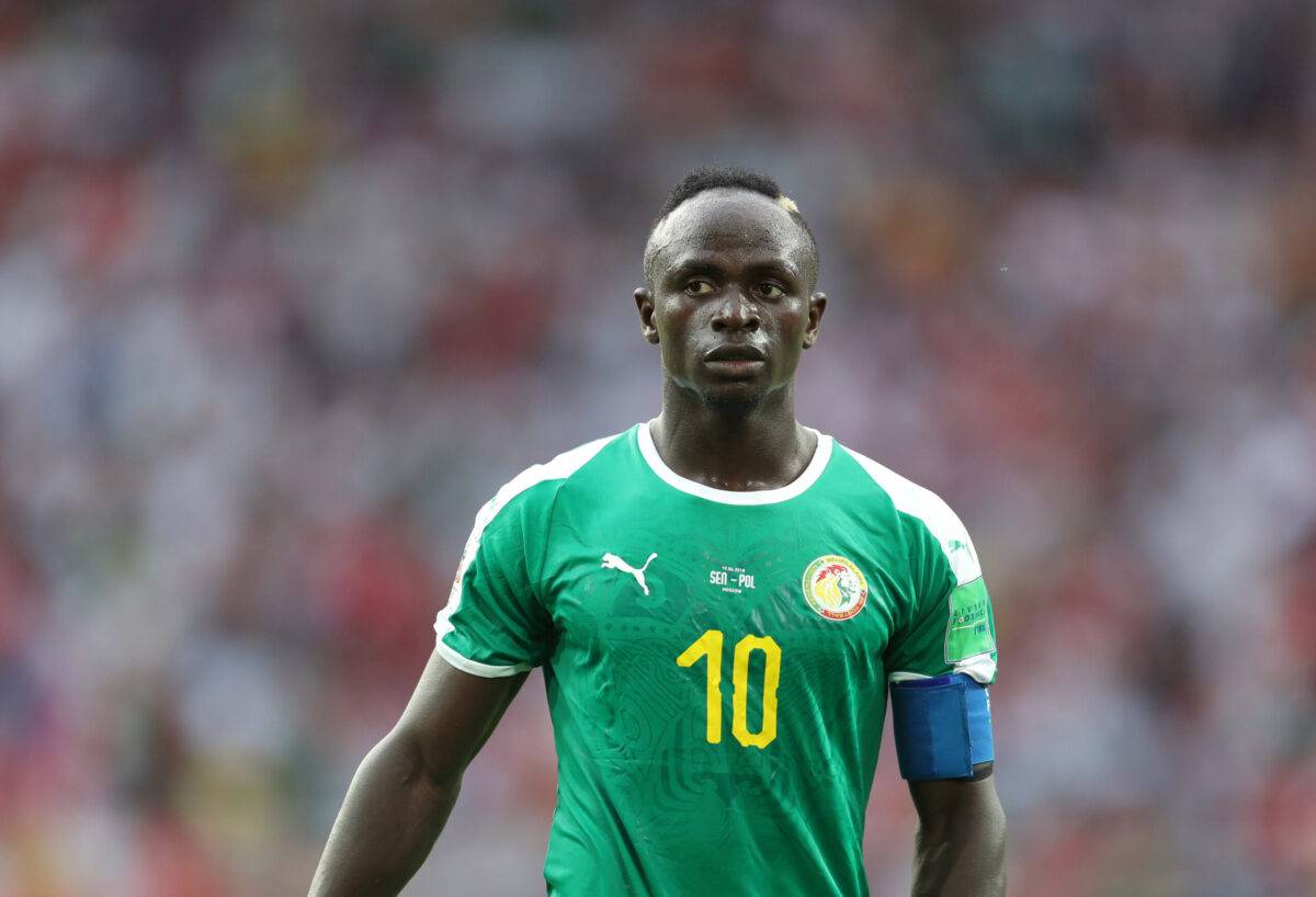 Sadio Mane in action for Senegal