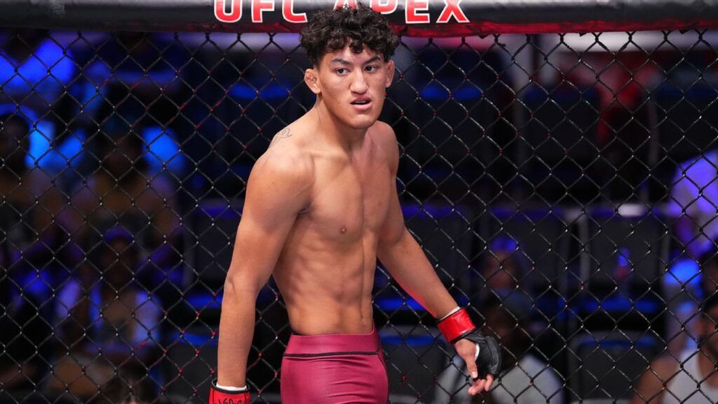 Raul Rosas Jr in the UFC octagon