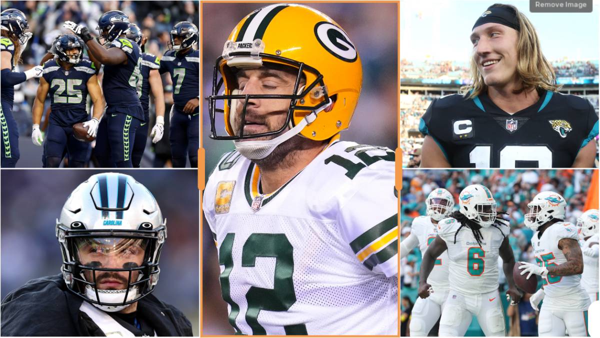 Seattle Seahawks, Aaron Rodgers, Trevor Lawrence, Baker Mayfield, Miami Dolphins
