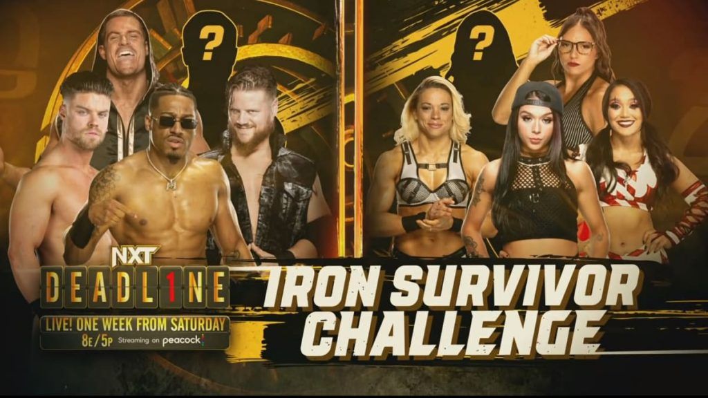 WWE NXT Deadline Iron Survivor Match Poster