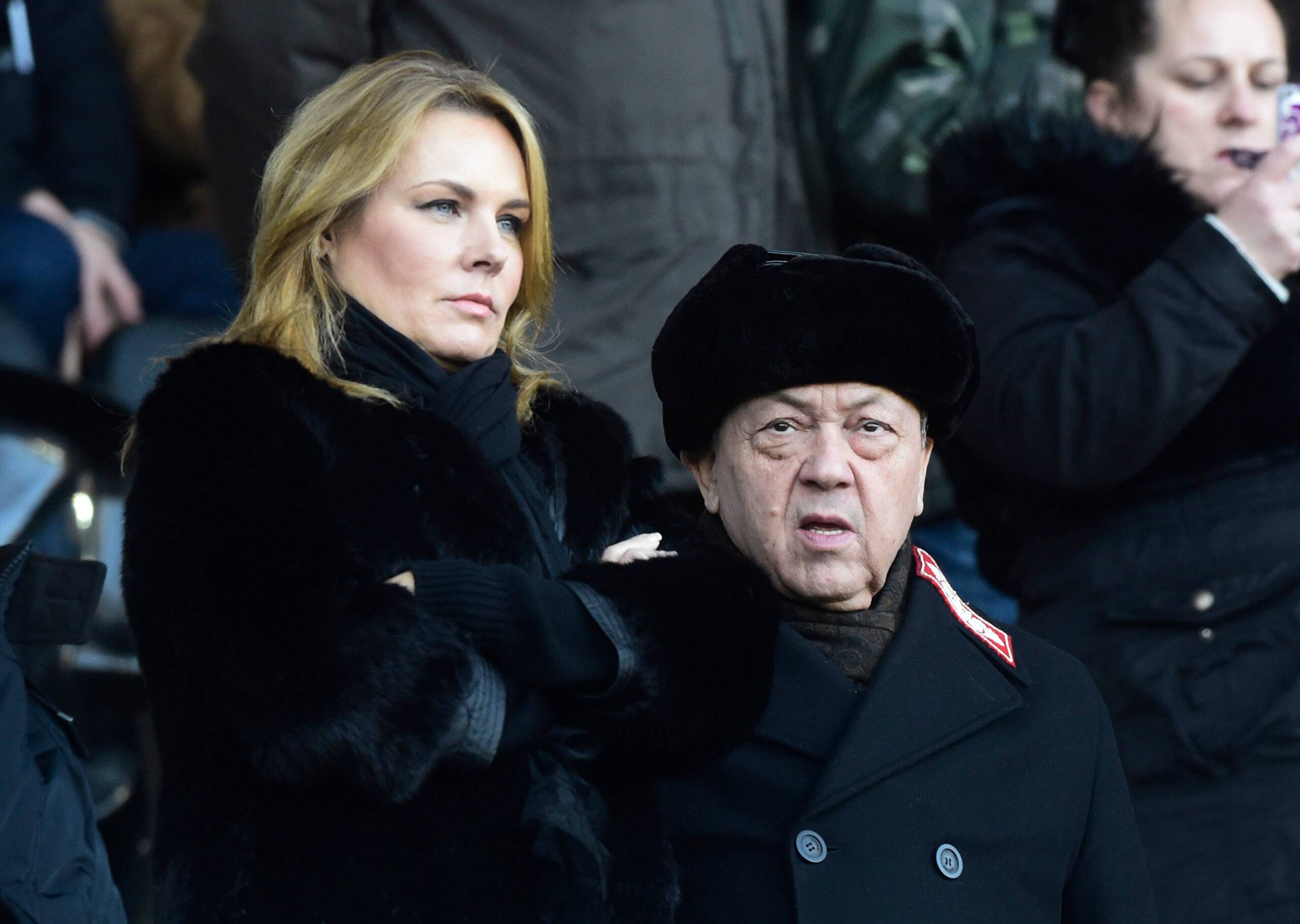 West Ham co-owner David Sullivan in the stands before a game against Swansea City