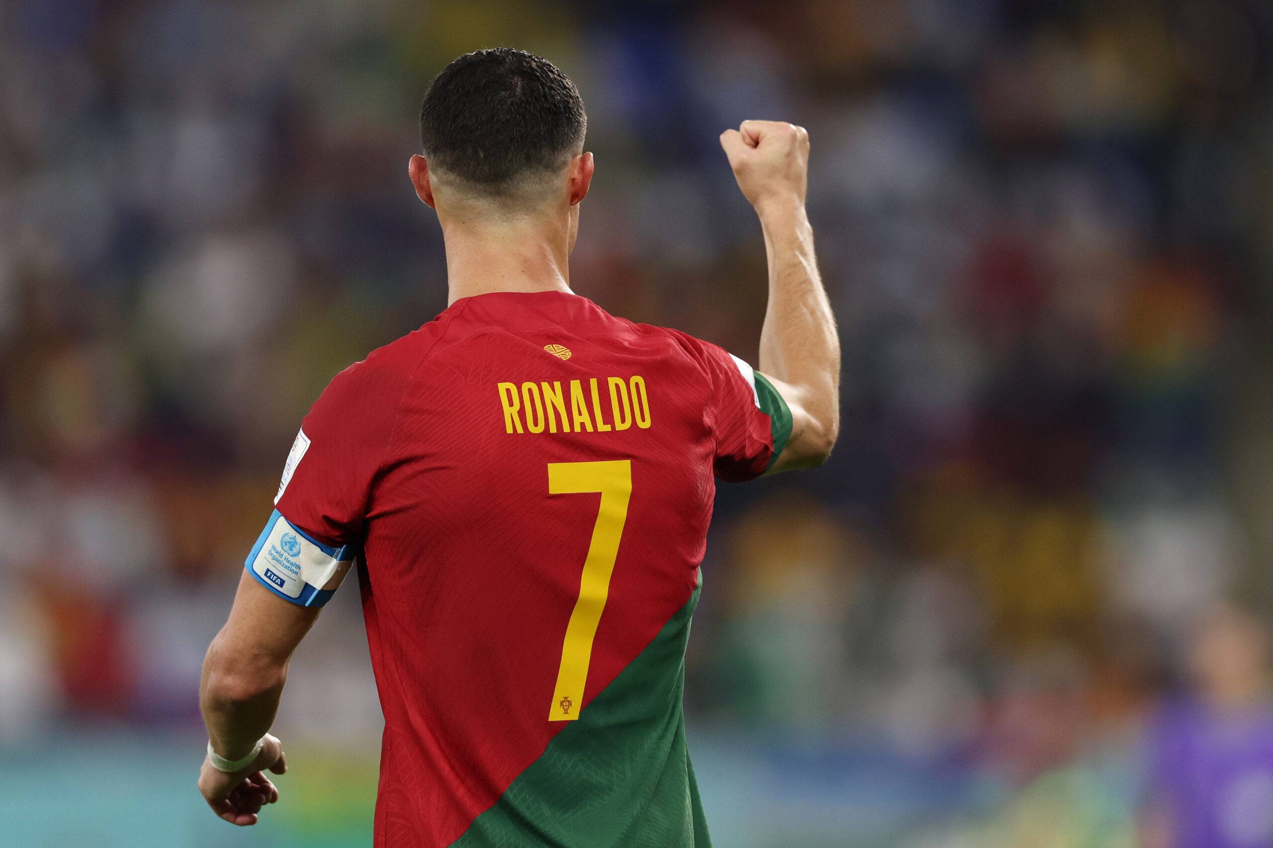 Cristiano Ronaldo celebrates for Portugal