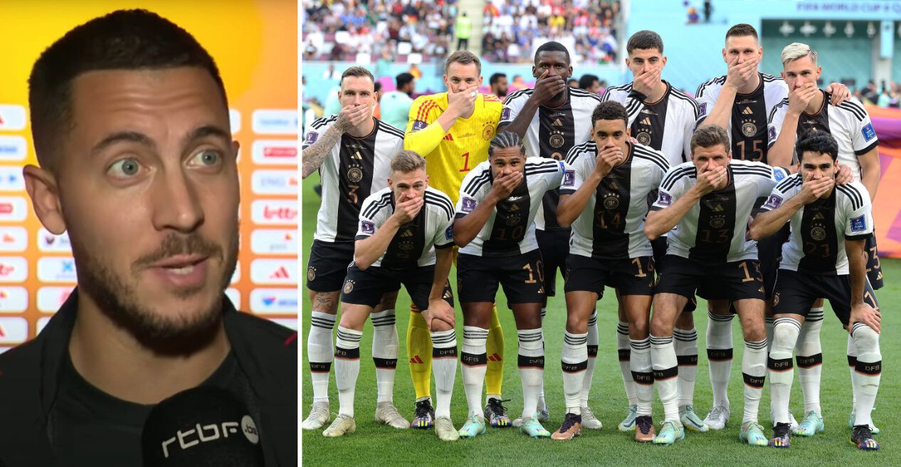 Eden Hazard's brutal response to Germany's World Cup gesture - GIVEMESPORT