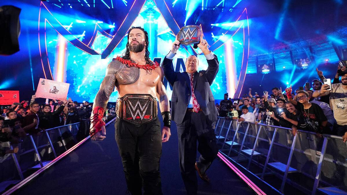 Roman Reigns heading to the WWE ring at Crown Jewel