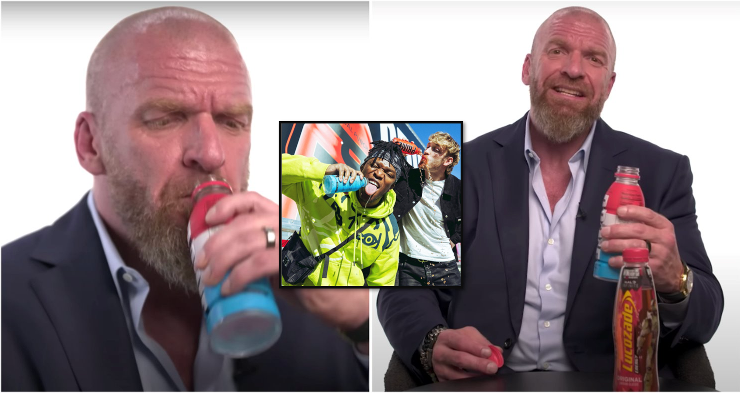WWE: Triple H's funny reaction to tasting Logan Paul & KSI's Prime drink