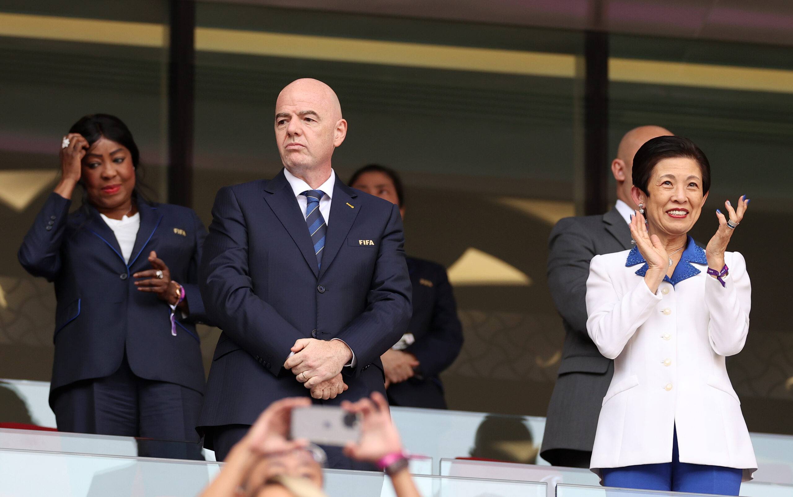 Infantino at the 2022 World Cup
