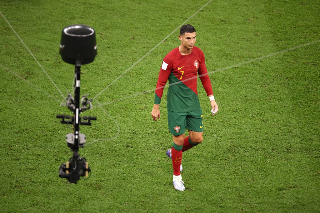 Cristiano Ronaldo walks straight off the pitch after Portugal vs Switzerland