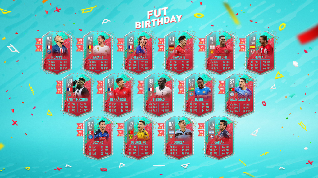 Cumpleaños FUT en FIFA 20